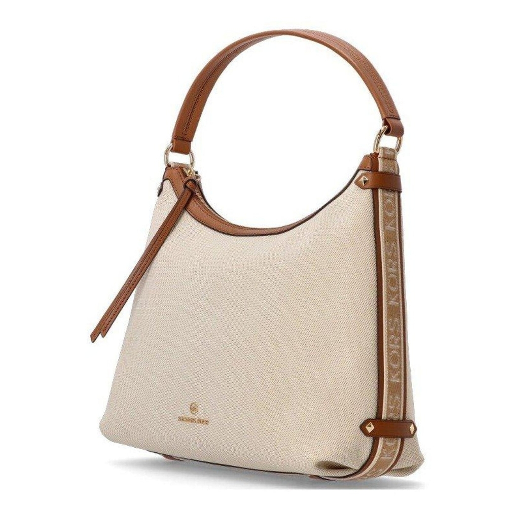 Michael Kors Beige and Brown Shoulder Bag